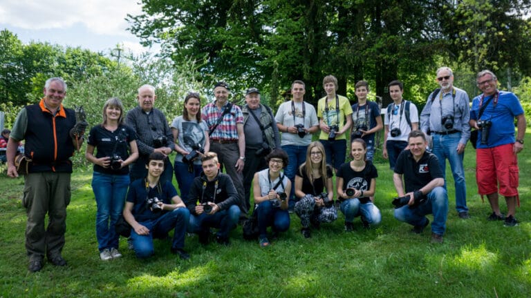 Jugend Fotoexkursion Greifvogelzoo Wüstenrot