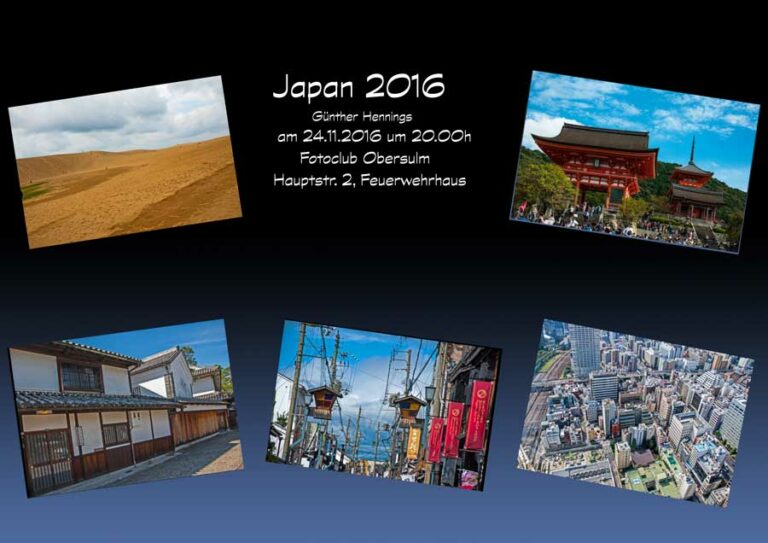 Günther Hennings zeigt „JAPAN 2016“