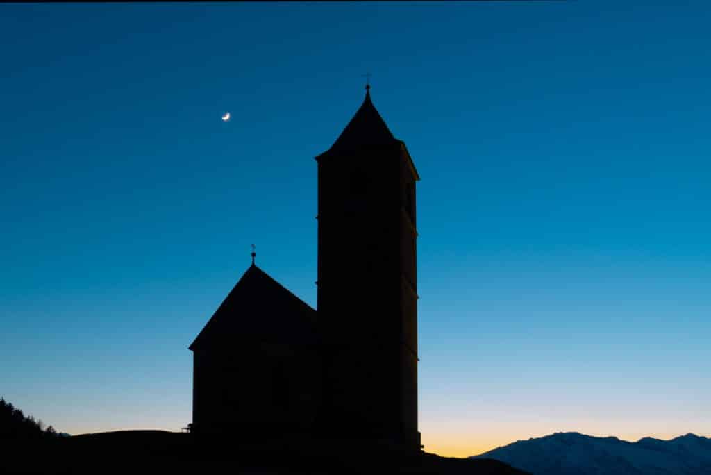 abend in suedtirol