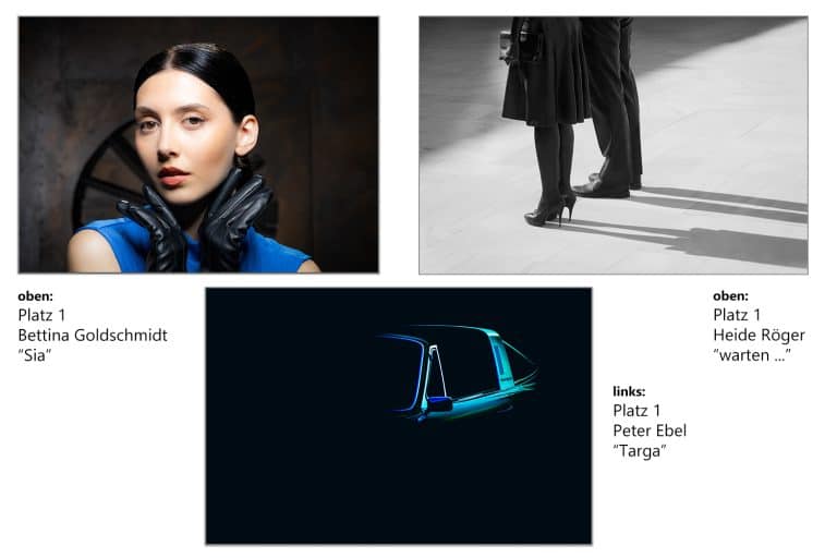 Bild(er) des Monats Dezember 2025 – 3 erste Plätze – Bettina Goldschmidt, Heide Röger und Peter Ebel