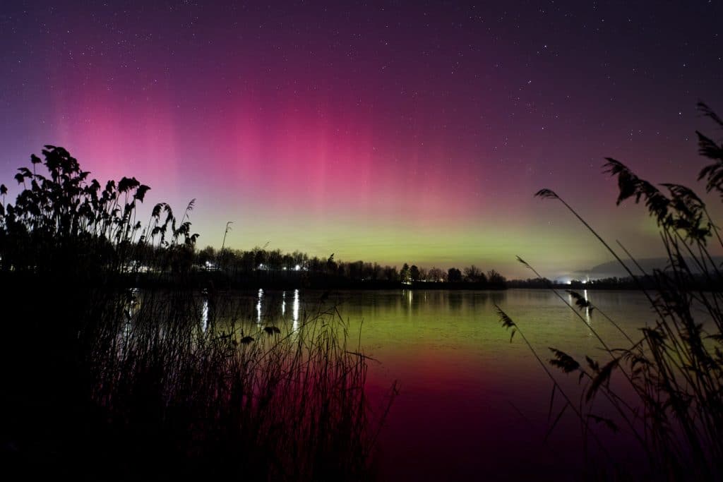 breitenauer see mit nordlichtern 2