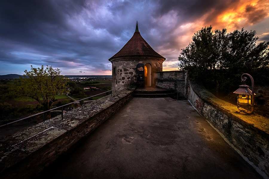 abendstimmung burg stettenfels