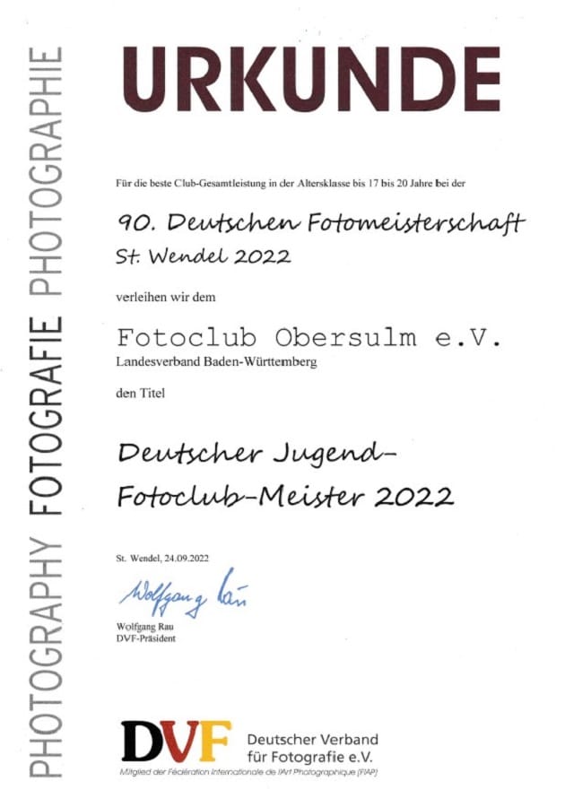 deutscher jugend fotoclubmeister 2022